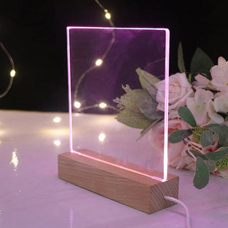 LED Note Board Light With Pen USB Message Board Night Light Creative Acrylic White Lamp For Bedroom Children Girls Friend Gifts ALODIA STORE