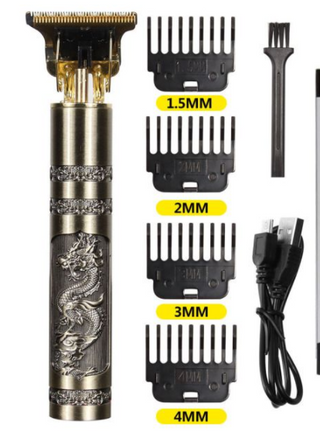 USB Vintage T9 0mm Electric Hair Trimmer For Man Cordless Clippers Professional Beard Hair Cutting Machine Barber rechargeable ALODIA STORE