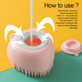 Soft Silicone Dog Massage Shampoo Brush ALODIA STORE