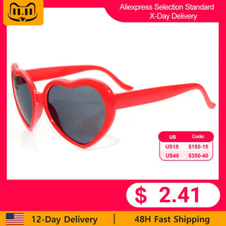 Heart Shape Light Change Sunglasses ALODIA STORE