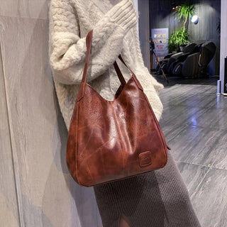 Vintage PU Leather Handbag For Women ALODIA STORE