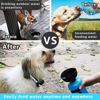 Portable BPA Free Foldable Dog Water Bottle ALODIA STORE
