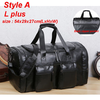 Men Quality Leather Travel Bags Carry on Luggage Bag Men Duffel Bags Handbag Casual Traveling Tote Large Weekend Bag Hot XA631ZC ALODIA STORE