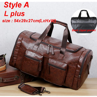 Men Quality Leather Travel Bags Carry on Luggage Bag Men Duffel Bags Handbag Casual Traveling Tote Large Weekend Bag Hot XA631ZC ALODIA STORE
