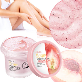 Peach Body Scrub Body Face Deep Cleaning Whitening Repair Pores Moisturizing Body Brightening Honey Exfoliating Scrub Cream 100g ALODIA STORE