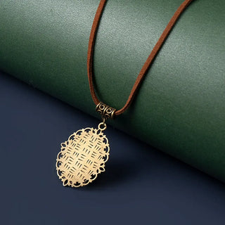 Vintange White Rose Flowers time gem Pendant Necklace Leather Rope Chain Necklace Women Fashion Jewelry SX-25 ALODIA STORE