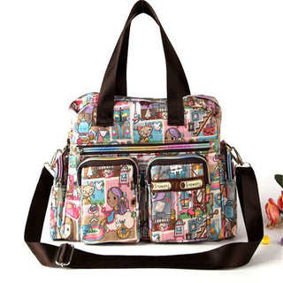 Ladies LargeCapacity Waterproof Tote Bag Flower ALODIA STORE