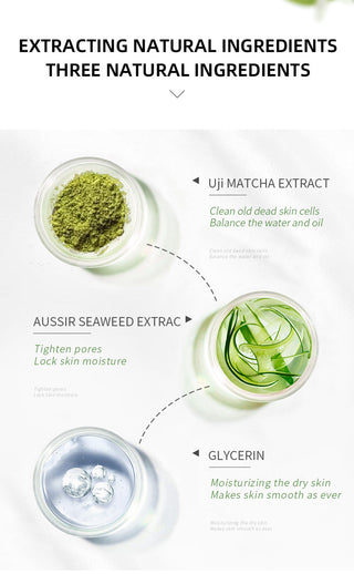 Matcha Exfoliating Face Scrub Moisturizing Oil Control Peeling Mud Mask Remove Dead Horny Blackhead Anti Acne Body Scrub ALODIA STORE