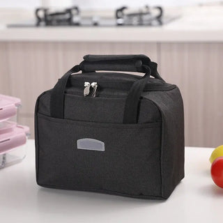 PURDORED 1 Pc Portable Large Lunch Bag Waterproof Food Picnic Lunch Box Bag Insulated Women Cooler Bags Fresh Bento Food Pouch ALODIA STORE