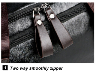 Men Quality Leather Travel Bags Carry on Luggage Bag Men Duffel Bags Handbag Casual Traveling Tote Large Weekend Bag Hot XA631ZC ALODIA STORE
