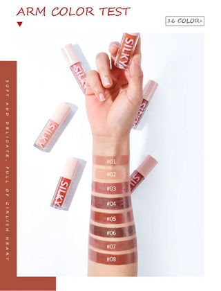 Pudaier 16 Colors Hydrating Lipstick For Lips Makeup Waterproof  Lipsticks Satin Glitter Lip Glaze Professional Lip Gloss ALODIA STORE