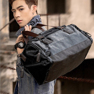 Men Quality Leather Travel Bags Carry on Luggage Bag Men Duffel Bags Handbag Casual Traveling Tote Large Weekend Bag Hot XA631ZC ALODIA STORE