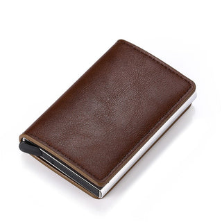 Men Smart Wallet Rfid Safe Anti-theft Holder Women Small Purse Bank ID Cardholder Metal ALODIA STORE
