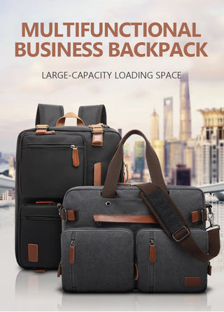 Men Canvas Work Bag Briefcase Travel Messenger Shoulder Bag Multifunction Tote Handbag Big Casual Business Laptop Pocket XA284ZC ALODIA STORE