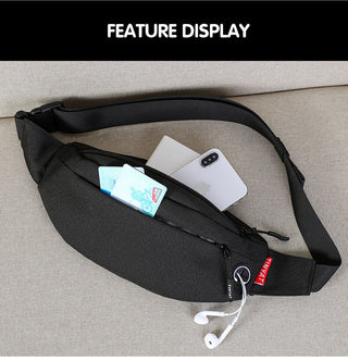 TINYAT Men Waist Bag Pack Purse Casual Large Phone Belt Bag Pouch Women's Canvas Travel Phone Bag Fanny Banana Bag Hip 4 Pockets ALODIA STORE