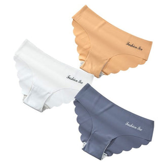 Panties For Women Seamless Panty Set Solid Invisible Underwear Sexy Low Waist Briefs Women's Underpants Lingerie Dropship 3 Pcs ALODIA STORE