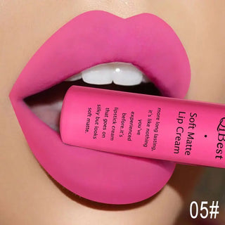 QIBEST Liquid Lipstick Waterproof Lip Gloss 34 Colors Matte Lipstick Long lasting Lipgloss Cosmetics Lips Makeup Nude Maquiagem - Alodia Store