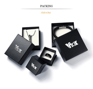 Vnox Removable Ankh Cross Necklace for Men Gold Tone Stainless Steel Cut Out Crux Ansata Key To Life Egypt Pendant Box Chain 24" ALODIA STORE
