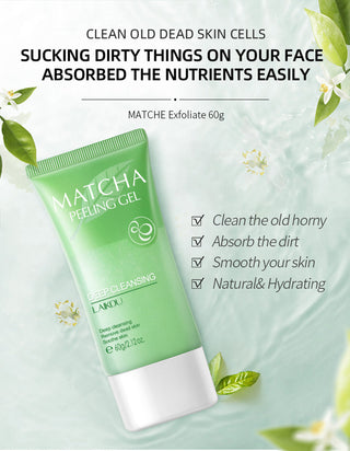 Matcha Exfoliating Face Scrub Moisturizing Oil Control Peeling Mud Mask Remove Dead Horny Blackhead Anti Acne Body Scrub ALODIA STORE