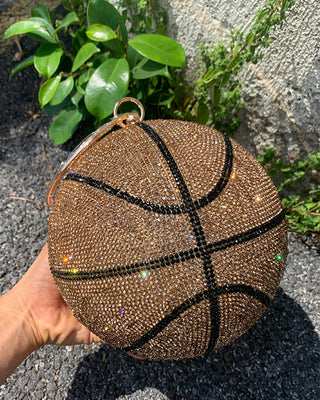 Luxury Basketball Diamond Party Evening Bag Purses and Handbag for Women Ball Shape Shoulder Bag Clutch Designer Crossbody Bag ALODIA STORE