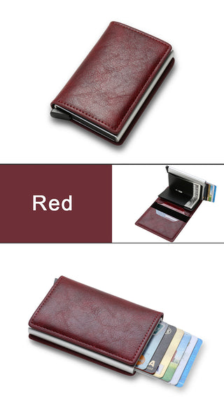 Leather Bank Card Wallet ALODIA STORE