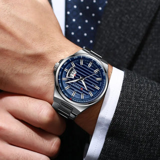 Top Brand CURREN Luxury Quartz Watches for Men Wrist Watch Classic Silver Stainless Steel Strap Men's Watch Waterproof 30M ALODIA STORE