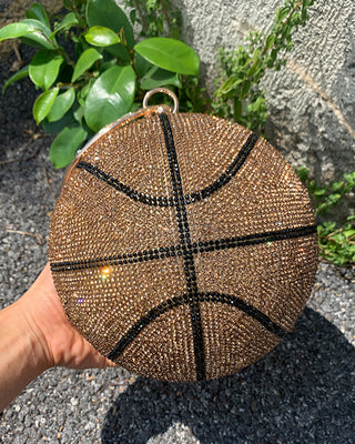 Luxury Basketball Diamond Party Evening Bag Purses and Handbag for Women Ball Shape Shoulder Bag Clutch Designer Crossbody Bag ALODIA STORE