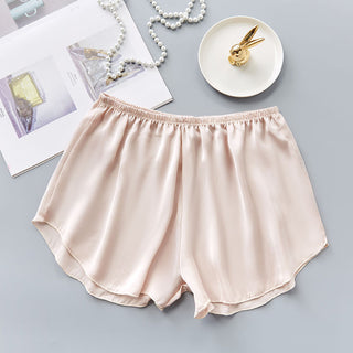 Fashion Ice Silk Safety Pants Women Summer Sexy Cool Comfort Sleep Bottoms Simple Home Shorts Ladies Pajama Shorts Underwear ALODIA STORE
