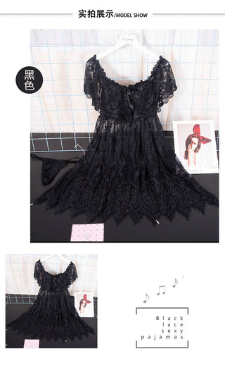 Lingerie Ladies Sexy lace Nightdress M-3XL ALODIA STORE