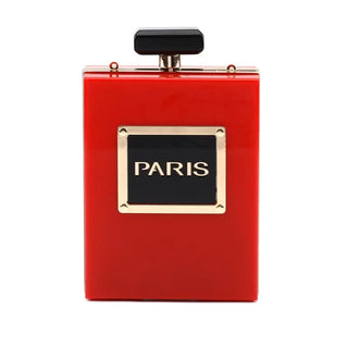 Transparent Bag Women Acrylic Casual Black Bottle Handbags for Female Wallet Paris Party Toiletry Wedding Clutch Evening Flaps ALODIA STORE