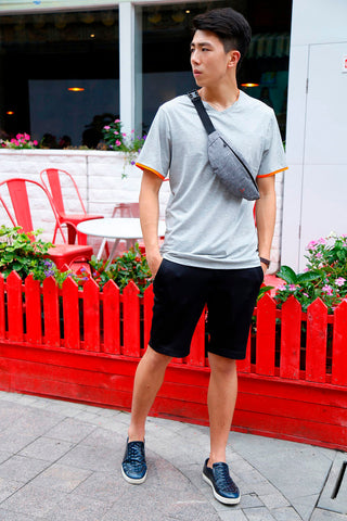 TINYAT Male Men Waist Bag Pack Casual Functional Money ALODIA STORE