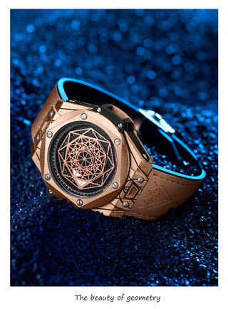 men watch Brand ONOLA Luxury fashion unique sport 2021 new leather quartz watch men relogio masculino ALODIA STORE