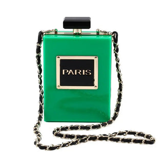 Transparent Bag Women Acrylic Casual Black Bottle Handbags for Female Wallet Paris Party Toiletry Wedding Clutch Evening Flaps ALODIA STORE