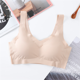 Ice Silk Bra Seamless Vest Bras Women Push Up Underwear Lingerie Sleep Top Padded Bralette Soutien Gorge нижнее белье женское ALODIA STORE