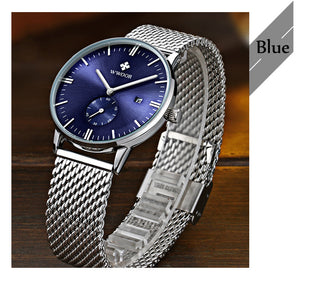 Famous Brand WWOOR Watch Men Luxury Casual Quartz Watches For Men Sports Business Leather Wrist Watch Men Relogio Masculino ALODIA STORE