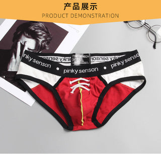 Pinky Senson Mens Underware Briefs Calzoncillos трусы мужские Brave Person Mens DesignerBriefs Gays Clothes ALODIA STORE