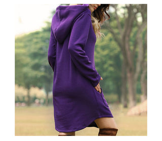 Hoodies Dress Pocket Sweatshirt Korean Pop style ALODIA STORE