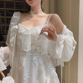 French Fairy Dress Women Elegant Sleeveless ALODIA STORE