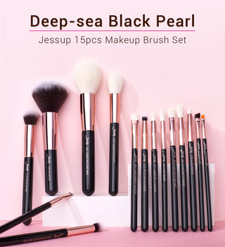 Jessup brushes 15pcs Professional Makeup Brushes Set ALODIA STORE