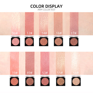 MENOW B705 10-Color Petal Blush Monochrome Blush on ALODIA STORE