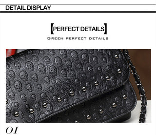 JIEROTYX England Style Skull Women Crossbody bag ALODIA STORE