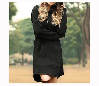 Hoodies Dress Pocket Sweatshirt Korean Pop style ALODIA STORE