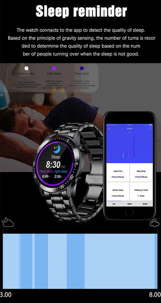 LIGE New Steel Band Digital Watch Men Sport Watches Electronic LED Male Wrist Watch For Men Clock Waterproof Bluetooth Hour ALODIA STORE