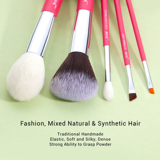 Jessup Makeup Brushes 10pcs Makeup Brush Natural ALODIA STORE