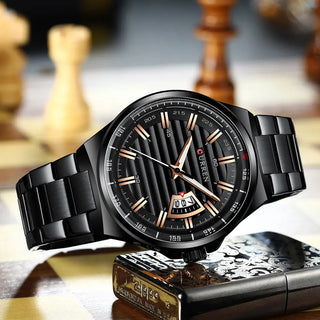 Top Brand CURREN Luxury Quartz Watches for Men Wrist Watch Classic Silver Stainless Steel Strap Men's Watch Waterproof 30M ALODIA STORE