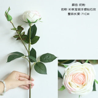 Fresh rose Artificial Flowers Real Touch rose Flowers Home decorations for Wedding Party or Birthday Valentine's Day gift ALODIA STORE