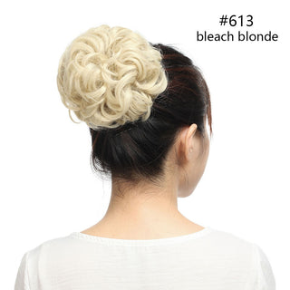 HAIRRO Synthetic Chignon Drawstring Scrunchies Elastic Band Hair Bun Straight Updo Hairpiece Synthetic Hair Natural Fake Hair ALODIA STORE