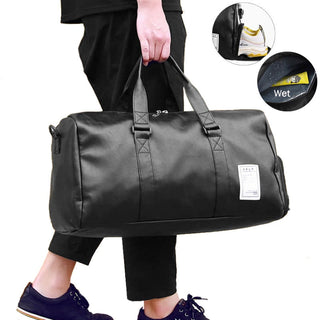 Travel Bag Carry on Luggage Duffel Bags Large PU Leather Tote Belt Weekend Crossbody Bag Overnight Solid sac de voyage XA88WC ALODIA STORE