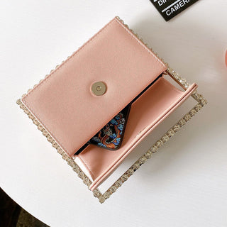 Luxury Colored Diamond Half Moon Women Purses and Handbags Evening Bag Serpentine Designer Party Clutch Bag Chic Wedding Bag ALODIA STORE