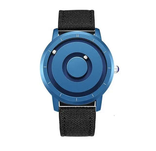 EUTOUR New Innovative Blue Gold Magnetic Metal Multifunctional Watch Men's Fashion Sports Quartz Watch Simple Men's Watch ALODIA STORE